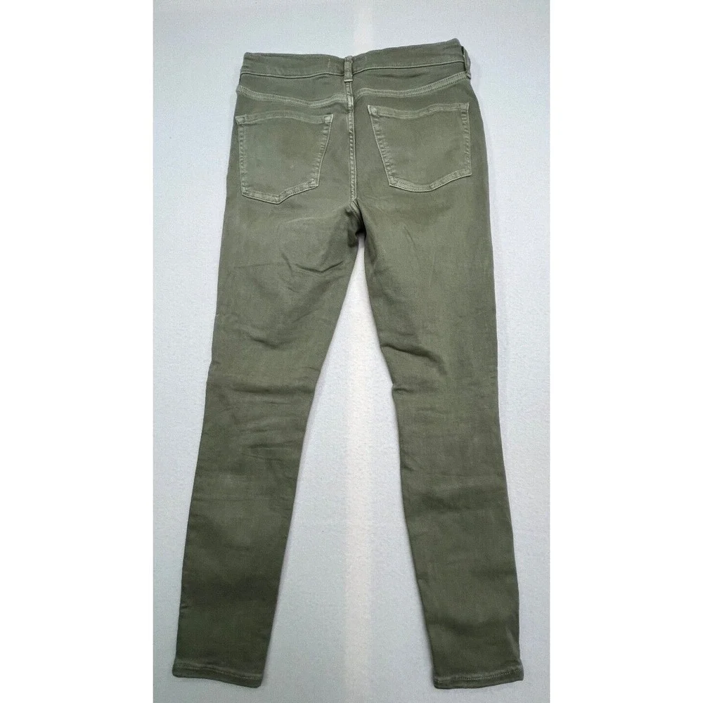 Free People Jeans Womens Size 29 Green Pants Distressed Skinny